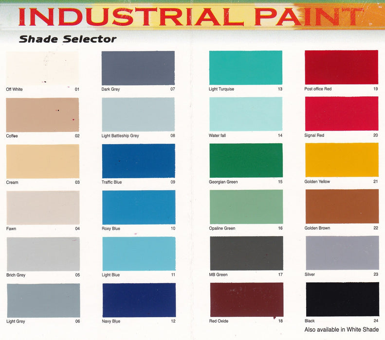 Industrial Paint Colors Chart Paint Industrial Various Colours And